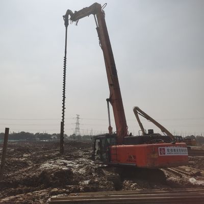 Hydraulic Earth Drilling Auger For 25 - 38 Tons Excavator