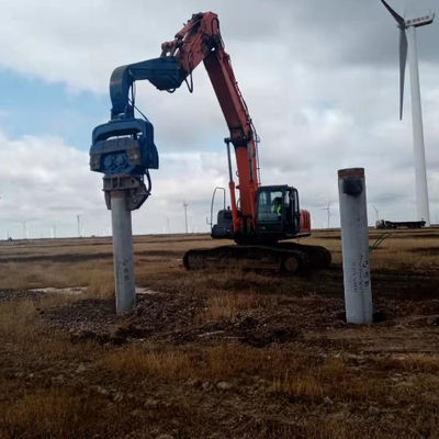 12m Depth Vibratory Pile Hammer: RC Hydraulic Drive, Pollution-Free & Efficient Foundation Work