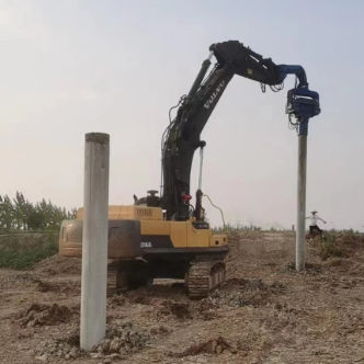 12m Heavy Vibro Pile Hammer – Hard Earth/Soil Driving, High Penetration & Stable Performance
