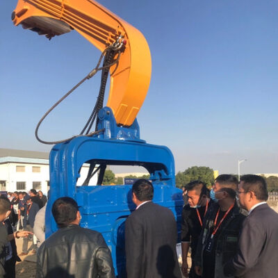 Hydraulic Cast Steel Post Pile Driver – 21m Depth & Hyundai Excavator Adaptable