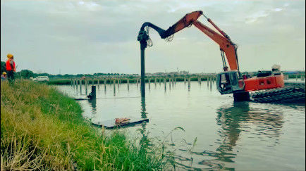 Pile Hammer - High-Frequency 2800 RPM & Excavator-Mounted