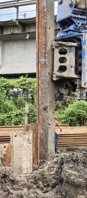 Excavadora SHANTUI de 35 toneladas com aperto lateral condutor de pilhas hidráulicas para comprimento 6-12M