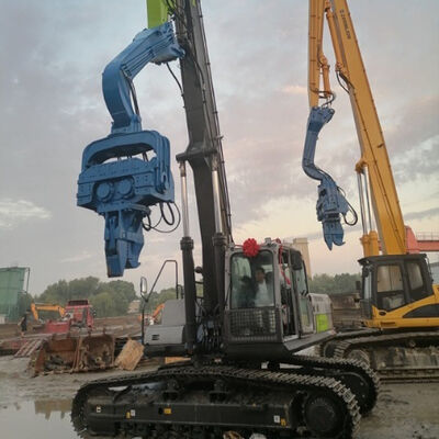 High-Precision 15m Sheet Pile Driver - Excavator Mounted Lightweight Design And Customizable LOGO