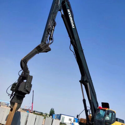 15 Meters Vibrating Pile Driver For Long Sheet Pile Driving Construction