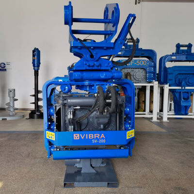 Side Grip Pile Driver for Narrow Spaces: 9-Meter Vibro Hammer for Confined Work Sites