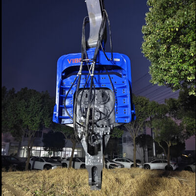 Potente bate-estacas para escavadeiras: profundidade máxima de 24 m e desempenho versátil