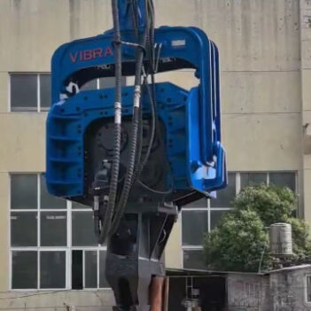 Bate-estacas de alto torque para escavadeiras de 65-75T: Design de quatro excêntricos