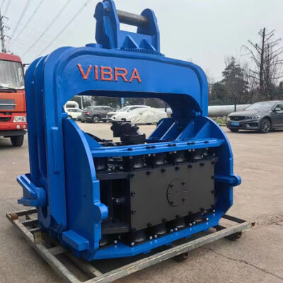 Bate-estaca com força máxima de 1500kN em chassi elétrico integrado de quatro rodas