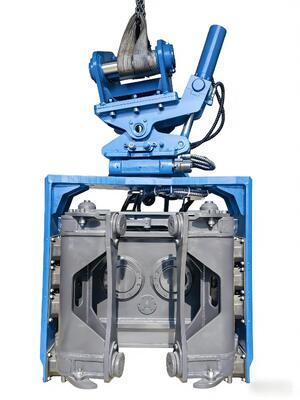 Martelo de Estaca com Garra Lateral SV-400 para Escavadeiras de 32-40 Toneladas 558kN de Força e Ampla Faixa de Frequência