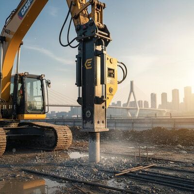 Eccentric Moment 2.5kgm Excavator Mounted Pile Driver Piling Equipment for Foundation Work and Civil Engineering Projects