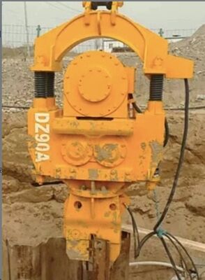 Bate-estaca vibratória elétrica DZ120A – Emissões zero em ambientes externos sensíveis e controle de frequência de impacto ajustável para estacas de 600-2000 mm