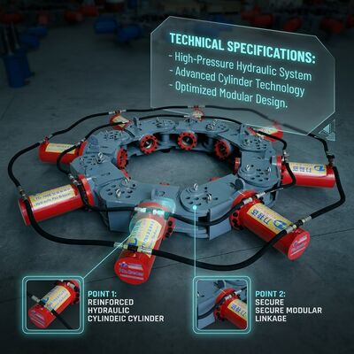 SP-1200 Rompedor Hidráulico Modular de Serviço Pesado para Estacas Alta Produtividade Demolição Estática para Estacas de 600-3000mm